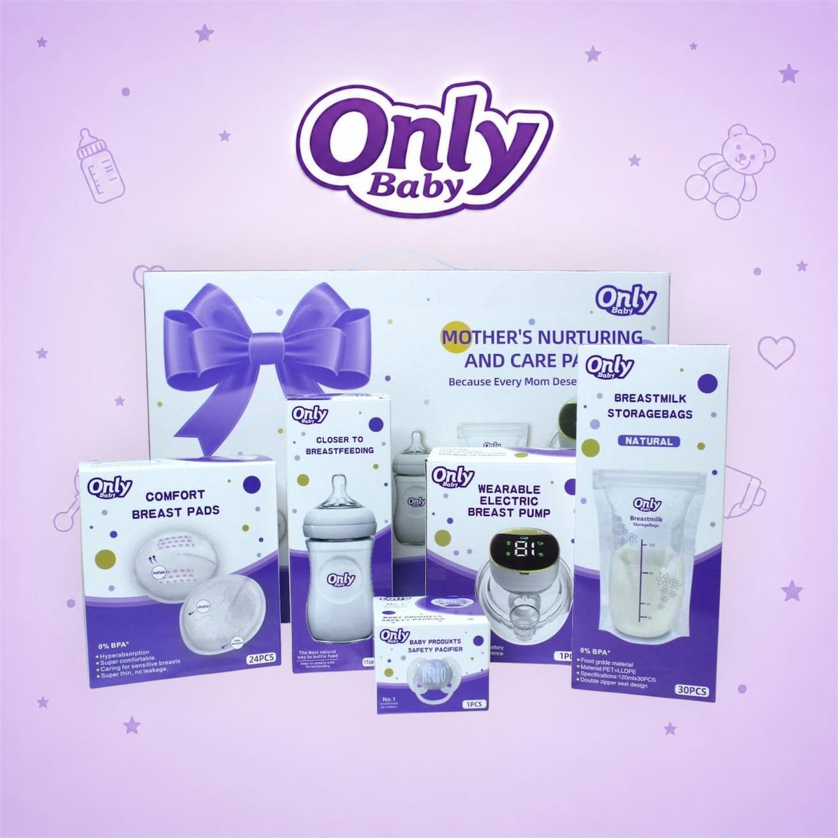 🍼✨ Coffret Allaitement Complet "Only Baby" ✨🍼